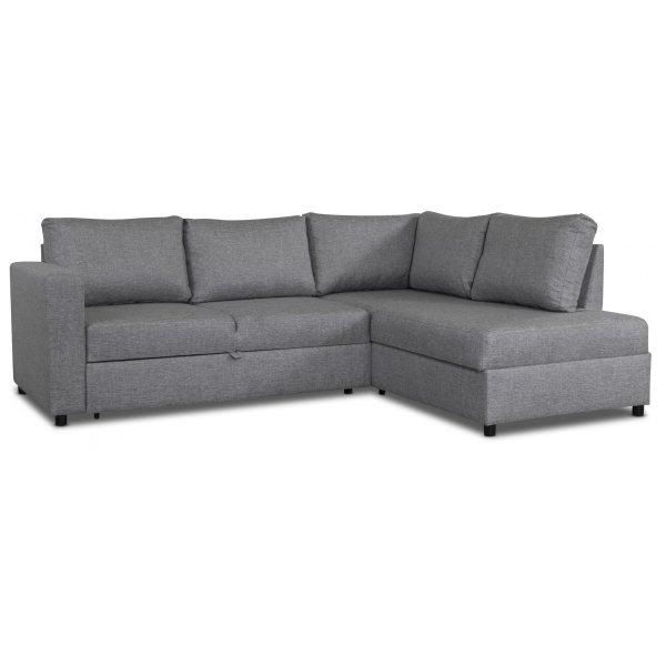 Trn bddsoffa med ppet avslut - Hger + Textilrengring fr mbler