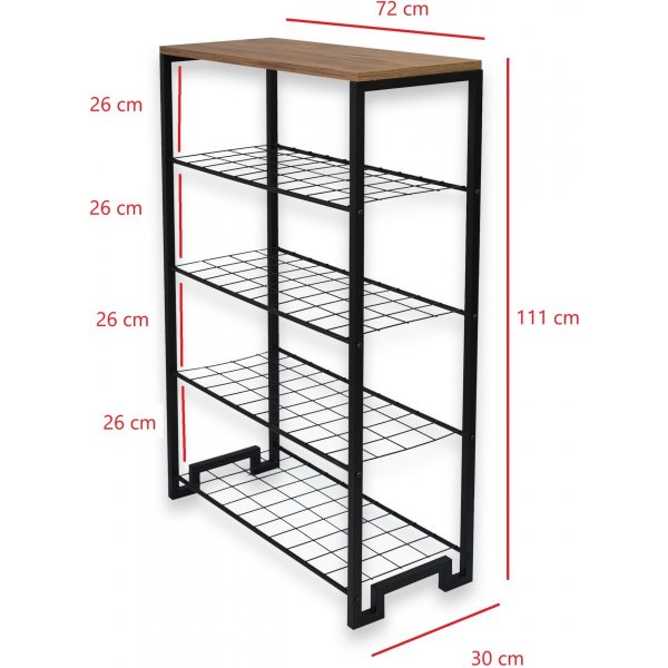 Etagre  chaussures Nancy - Pin/noir