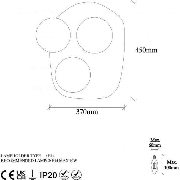 Well wandlamp 11721 - Zwart