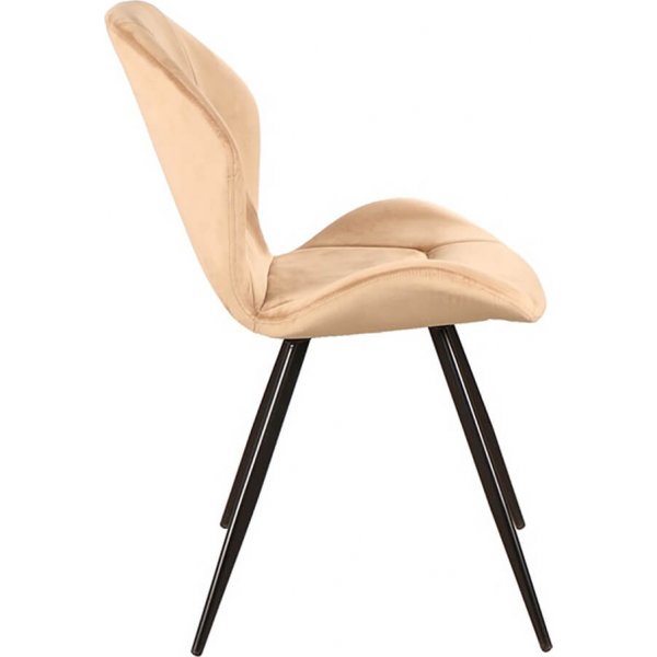 Ginger matstol - Beige sammet