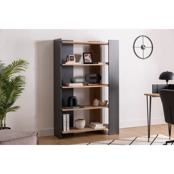 Bibliothèque Viper - Chêne saphir/anthracite Bibliothèque Viper - Chêne saphir/anthracite