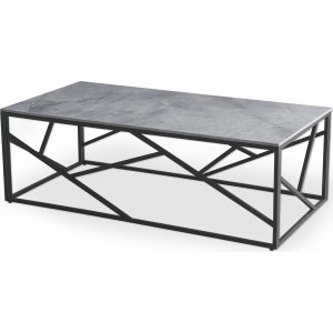 Table basse Kosmos 120 x 60 cm - Marbre gris/noir