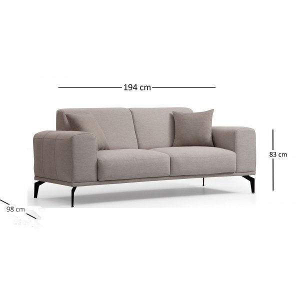 Nikea 2-sits soffa - Gr