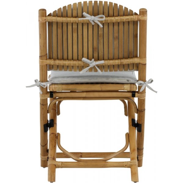 Cane matstol - Ljusgrå/Natur Cane matstol - Ljusgrå/Natur