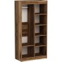 Akser kledingkast - Licht walnoot/beige