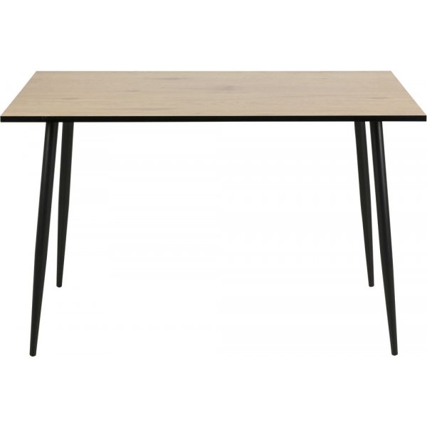 Wilma matbord 120 cm - Ek/svart Wilma matbord 120 cm - Ek/svart