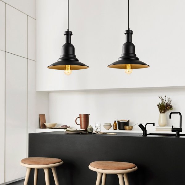 Plafonnier Samba 3775 - Noir/or Plafonnier Samba 3775 - Noir/or