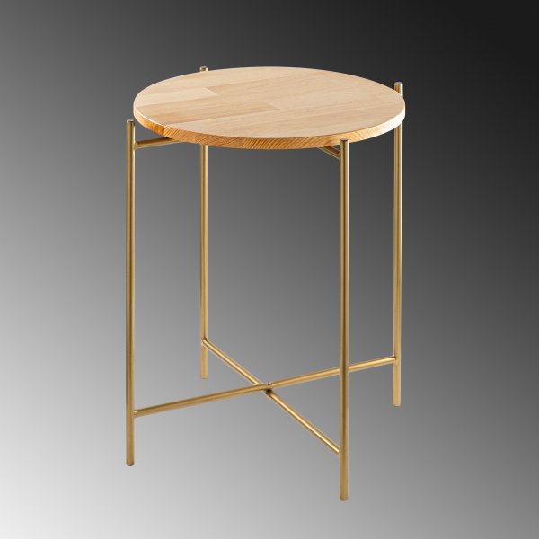 Vela 4 bijzettafels - Goud/beige Vela 4 bijzettafels - Goud/beige