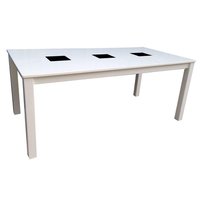 Matbord Milla 180x90 cm - Vit/Svart Matbord Milla 180x90 cm - Vit/Svart
