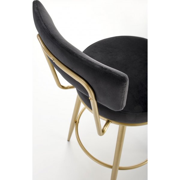Tabouret de bar Pelican 115 - Noir/or