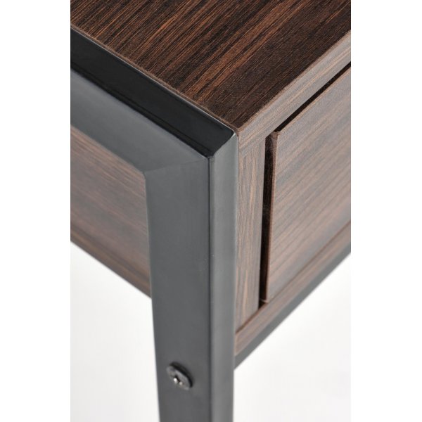 Skrivbord med ldor valnt 123 cm bred