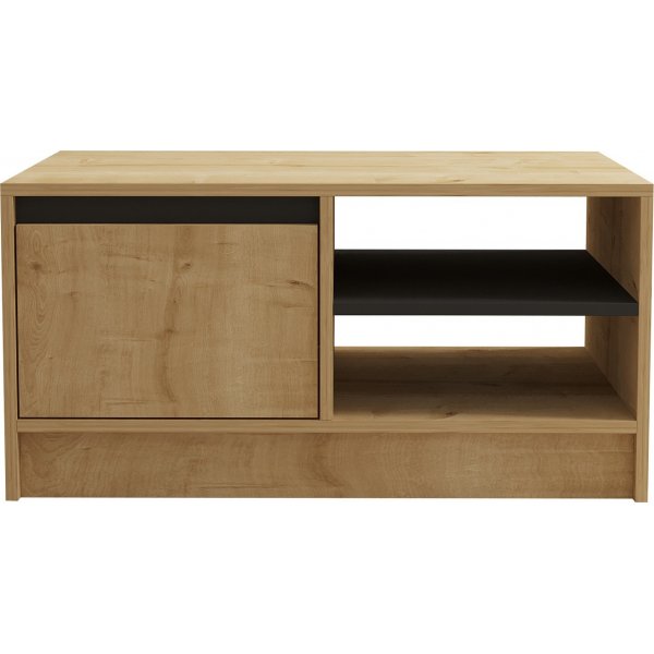 Table basse Sirek 90 x 60 cm - Chne saphir/anthracite