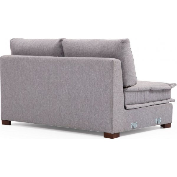 Canapé divan Lena - Gris clair Canapé divan Lena - Gris clair