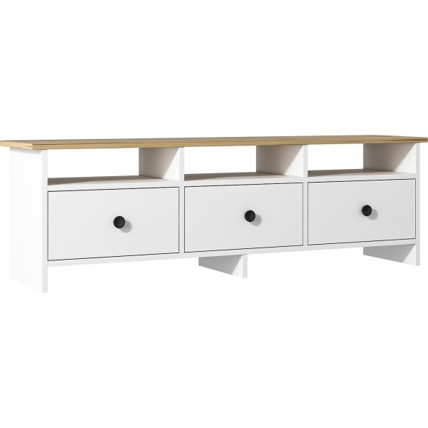 Trysil mediabank - Eiken wit/saffier