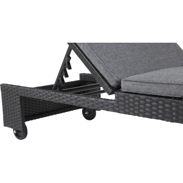 London ligbed - Zwart/grijs London ligbed - Zwart/grijs