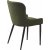 Chaise de salle  manger Boss en tissu boucl vert