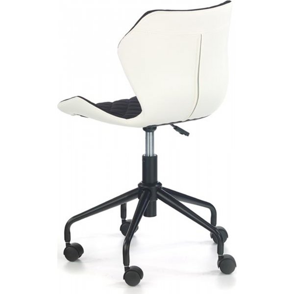 Albana skrivbordsstol - Vit/svart