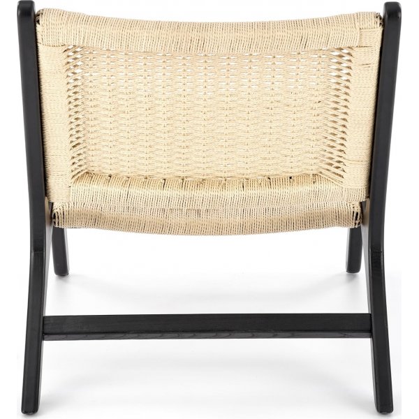 Fauteuil Foden - Beige/noir