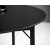 Table  manger ronde Sona 120 cm en chne teint noir