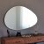 Porto spegel 90x60 cm - Svart