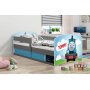 Vejle barnsng med frvaringsfack 80 x 160 cm - Valfri sticker & frg