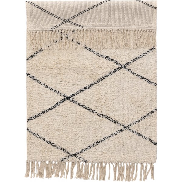 Thelma matta 50 x 80 cm - Svart/vit