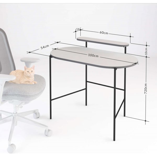 Lob skrivbord 100x72 cm - Vit Lob skrivbord 100x72 cm - Vit