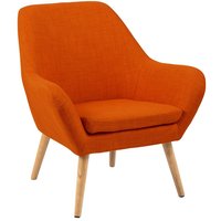 Oakland fåtölj - Orange / Oljad ek Oakland fåtölj - Orange / Oljad ek