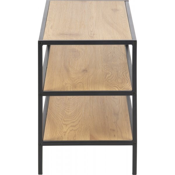 Étagère à chaussures Seaford 50 cm - Chêne/noir Étagère à chaussures Seaford 50 cm - Chêne/noir