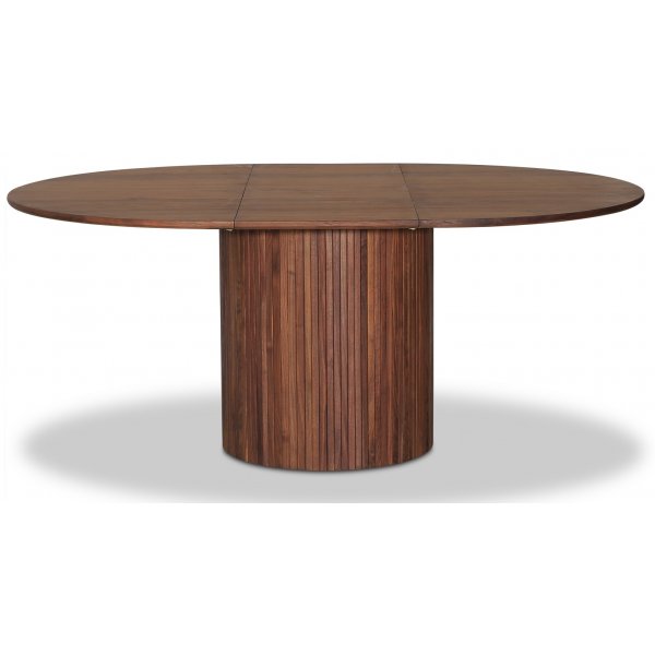 Nova matgrupp, frlngningsbart matbord 130-170 cm inkl 6 st Orust svarta pinnstolar - Valnt + 4.00 x Mbeltassar