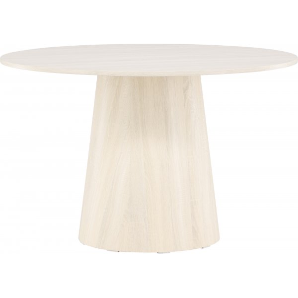 Lanzo runt matbord Ø120 cm - Vitputsad Lanzo runt matbord Ø120 cm - Vitputsad