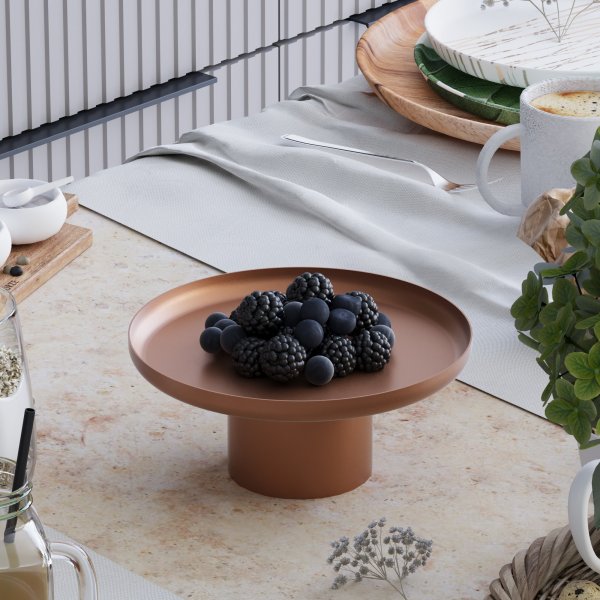 Plat dcoratif Nisiros - Cuivre