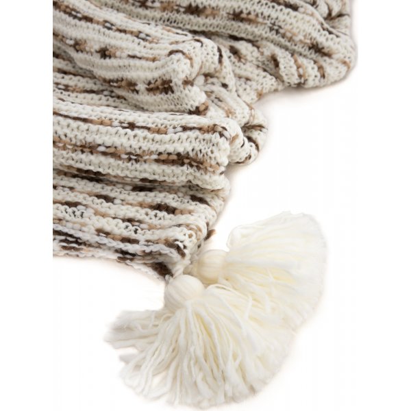 Mickel pläd 130x170 cm - Brun/vit Mickel pläd 130x170 cm - Brun/vit