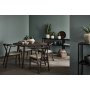 Sagene matbord 130-230 x 130 cm - Brunlackad ek