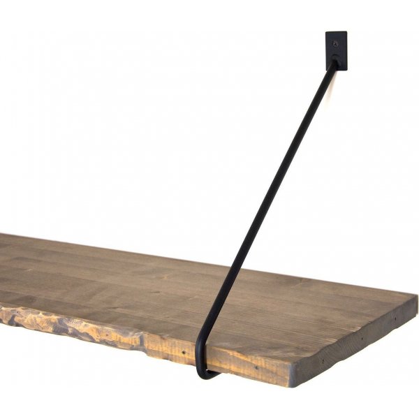 Walter wandplank 38 - Walnoot/zwart