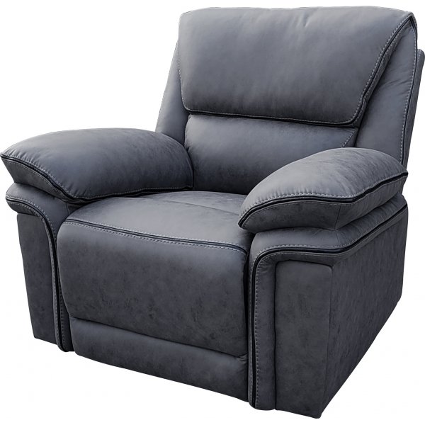 Reclinerfåtölj grå (Mikrofiber) - Riverdale + Textilrengöring för möbler Reclinerfåtölj grå (Mikrofiber) - Riverdale + Textilrengöring för möbler
