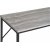 Table console blanche 110 x 26 cm - Travertin/noir