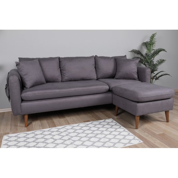 Canapé Sofia divan droit - Anthracite Canapé Sofia divan droit - Anthracite