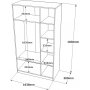 Home garderob 1 - Antracit/gr