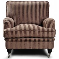 Howard Sir William Fåtölj (Dun) - Mobus Chocolate Stripe Howard Sir William Fåtölj (Dun) - Mobus Chocolate Stripe