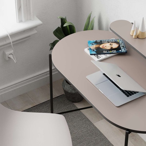 Lob skrivbord 100x72 cm - Ljus mocka Lob skrivbord 100x72 cm - Ljus mocka