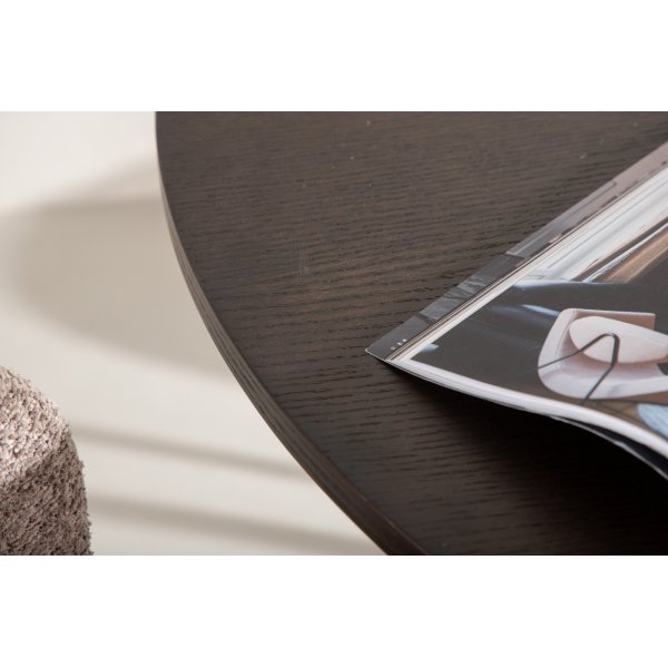 Table à manger Laholm Ø115 cm - Noir/moka Table à manger Laholm Ø115 cm - Noir/moka