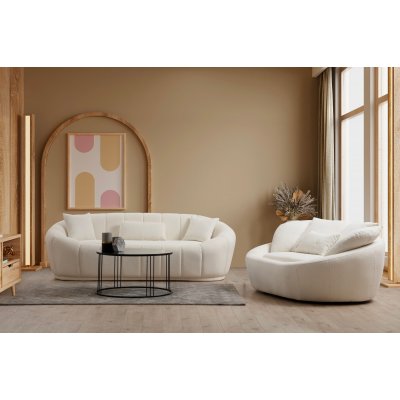 Midye 2-sits soffa - Cream