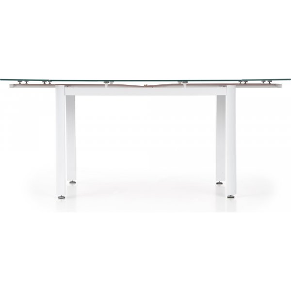 Table à manger Geneviève 120-180 cm - Blanc/beige Table à manger Geneviève 120-180 cm - Blanc/beige