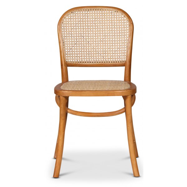 Indiana bjtr stol - Alm med rottingsits