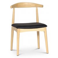 Mella stol - Natur / Svart ecoläder