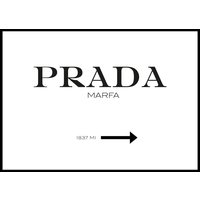 PRADA HORISONTELL WHITE - Poster 50x70 cm PRADA HORISONTELL WHITE - Poster 50x70 cm