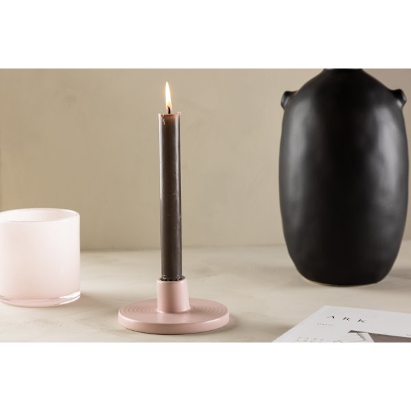 Bette ljusstake 12 x 5 cm - Ljusrosa