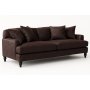 Soffa Dalton 225 cm - Mrkbrun lderimitation