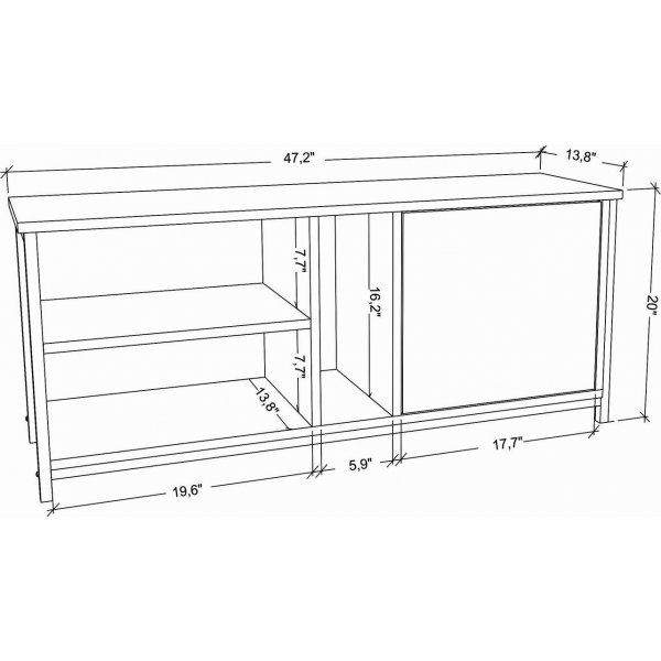 Neola TV-bnk - Svart/antracit